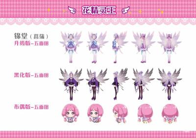 小花仙角色五面图