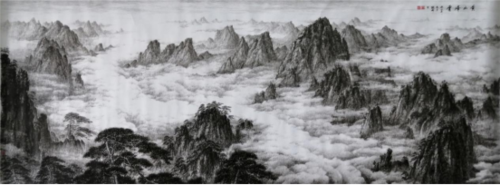 当代著名画家孟鹤群——钢笔山水画艺术