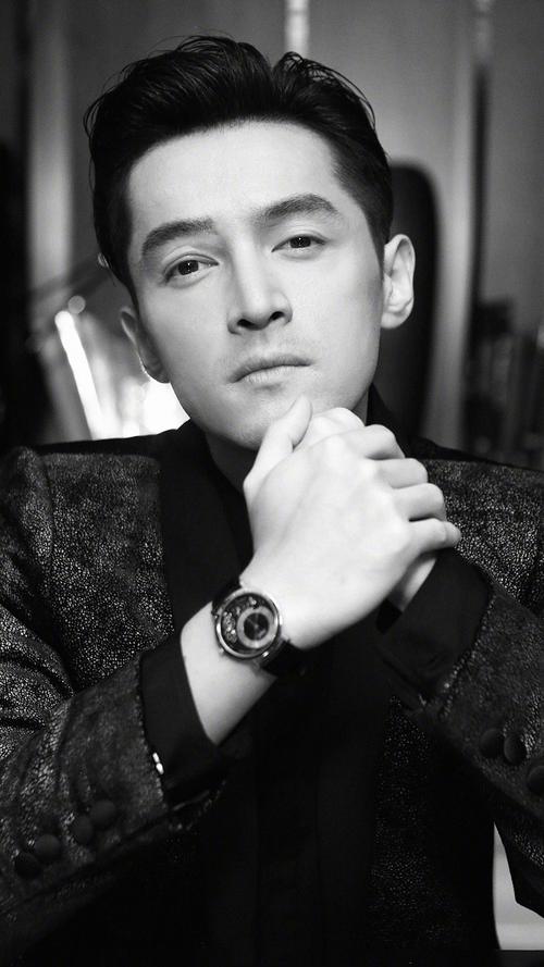胡歌 演员 明星 艺人 黑白