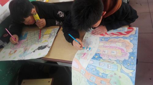 殷都区水冶镇东北街小学儿童画社团活动记录