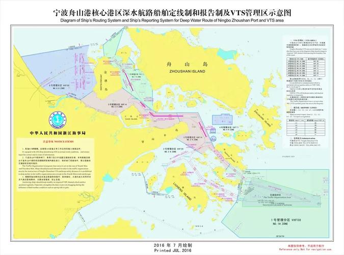 航行指南宁波舟山港核心港区深水航路船舶定线制和报告制