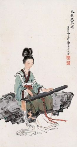 大师刘凌沧工笔重彩人物画欣赏