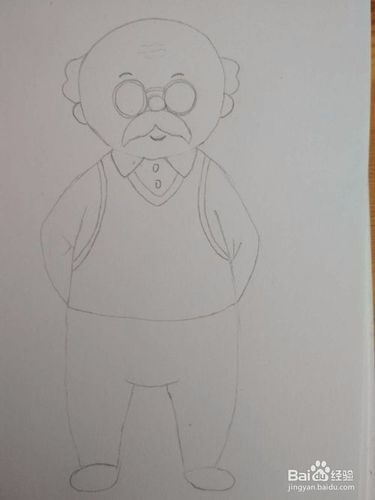 多妈简笔画人物爷爷