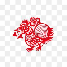 鸡年喜庆剪纸图片 手工剪纸图片大全简单-蒲城教育