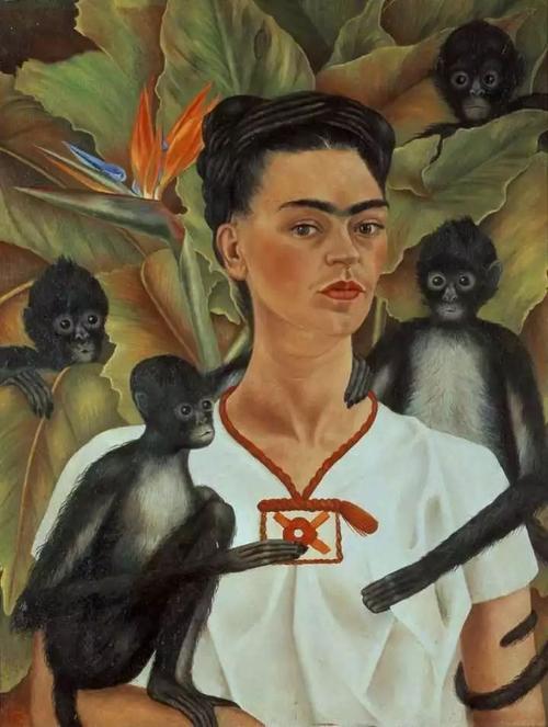 frida自画像,是卢浮宫收藏的第一幅来自墨西哥的画