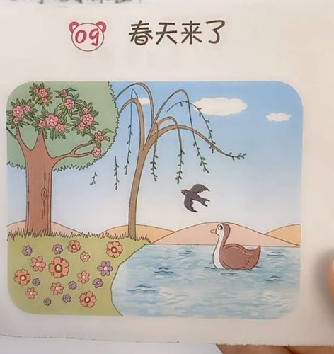 文老师教语文一一看图写话《我爱春天》 阅读理解《听雨》