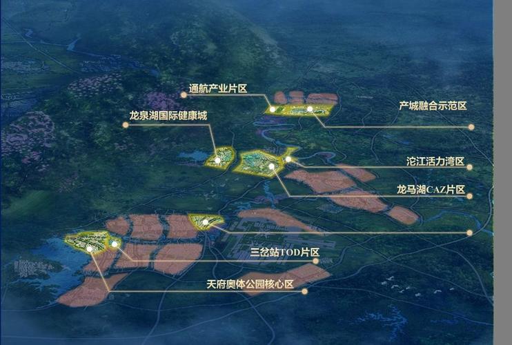九个综合开发片区(含淮州新城)示意图