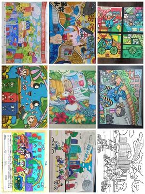 初一科幻画8k手抄报 科幻画手抄报