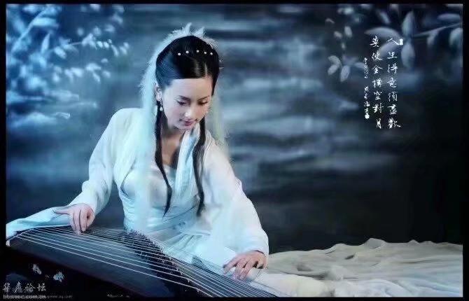 《五律》寂寞抱孤琴/闲弹爽籁音