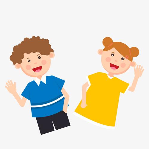 关键词 : 卡通人物,开心儿童,开心表情,男孩女孩,矢量图