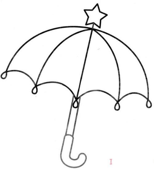 怎么画雨伞详细步骤简笔画教程