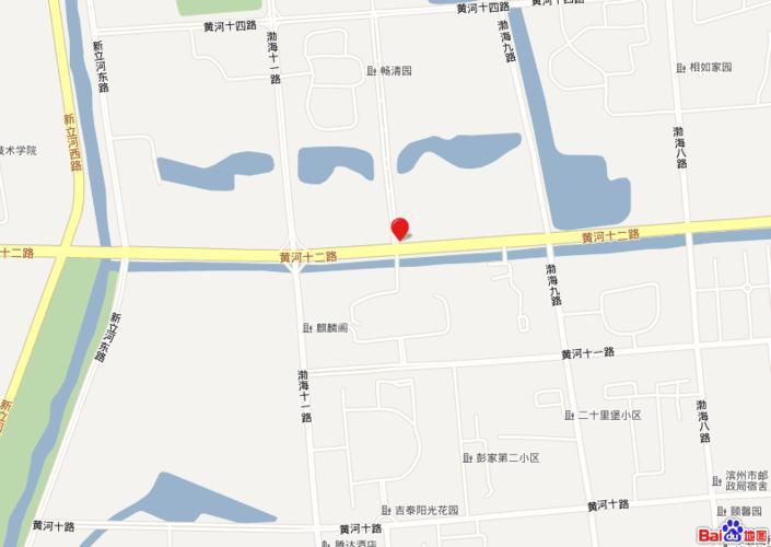 滨州职业学院坐落在哪里?(据说是离华滨嘉园很近),帮忙在地图上找找!