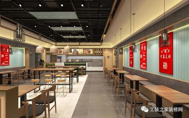 西安王华峰肉夹馍快餐店装修设计效果图