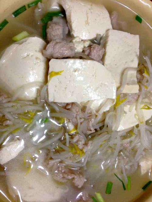 清肠大豆芽豆腐汤
