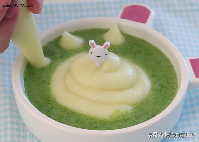 清淡营养的西兰花土豆泥,造型好看又美味,孩子爱吃的居家辅食