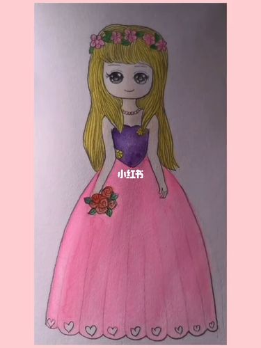 漂亮小公主简笔画_简笔画_简笔画教程_知识_艺术