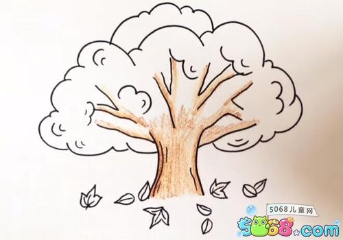 卡通榕树简笔画