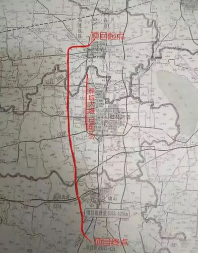 起点桩号为k0 000,路线由此向西,与规划省道222交叉,下穿京广高铁后