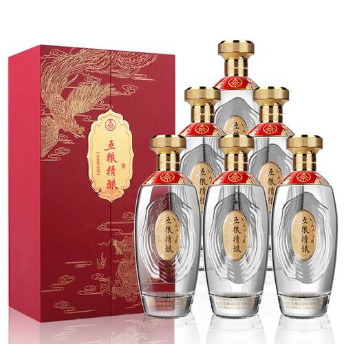 五粮液股份浓香型白酒500ml6瓶礼盒