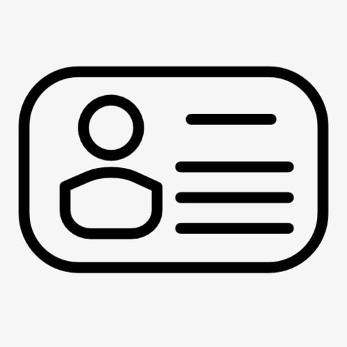 个人身份证图标