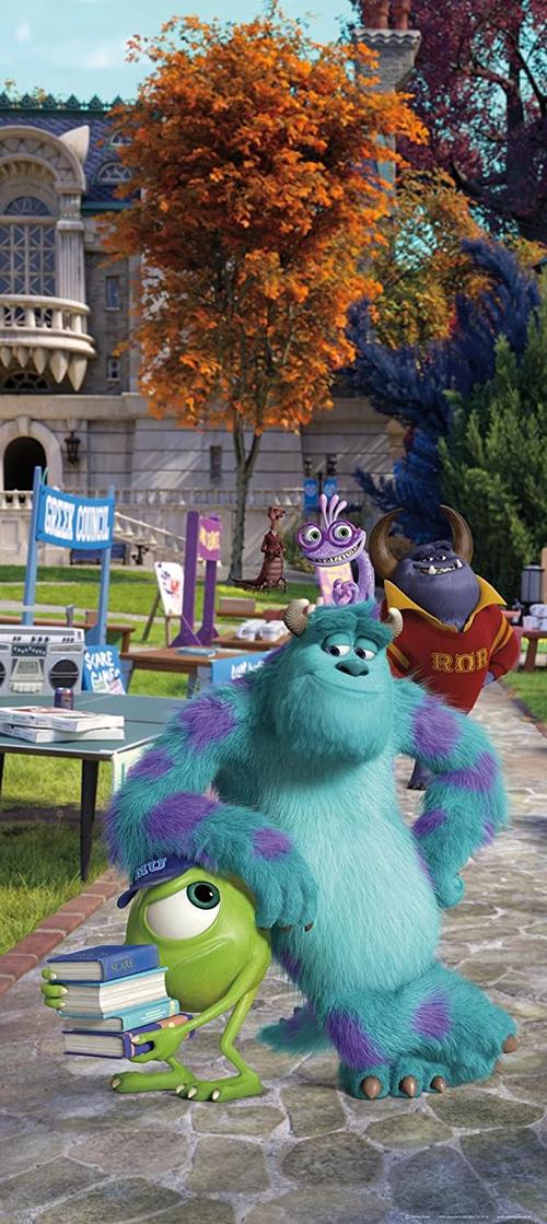 disney ag design 怪物大学儿童房照片壁纸,多种颜色,90 x 202 厘米