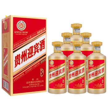 moutai茅台贵州迎宾酒股份公司金色年华53度酱香型白酒整箱500ml*6瓶