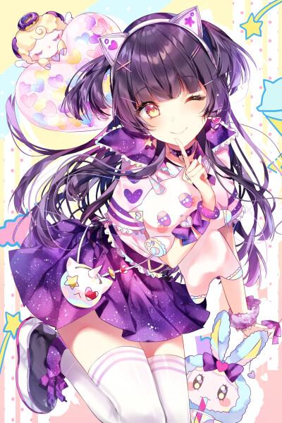 无 图片评论 0条  收集   点赞  评论  二次元 少女 双色双马尾 猫耳