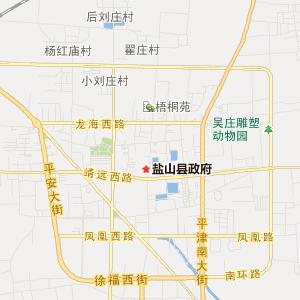 沧州市盐山县行政地图