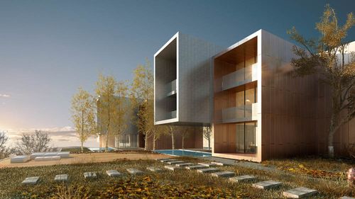 06max建筑效果图模型室外鸟瞰景观单体建筑max模型