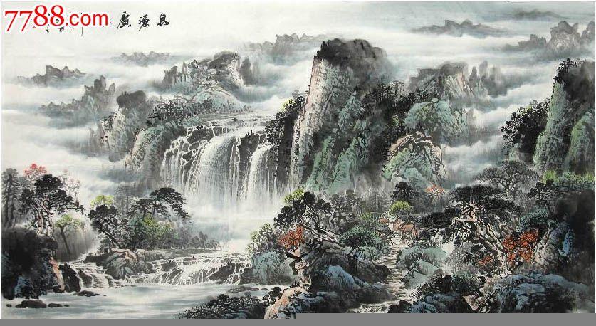 刘知善·六尺山水国画