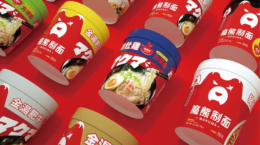 拉面说的方便面包装设计太魔性了吧