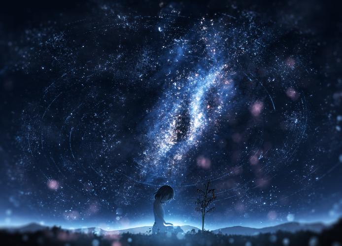 繁星与夜空 (图画推荐)