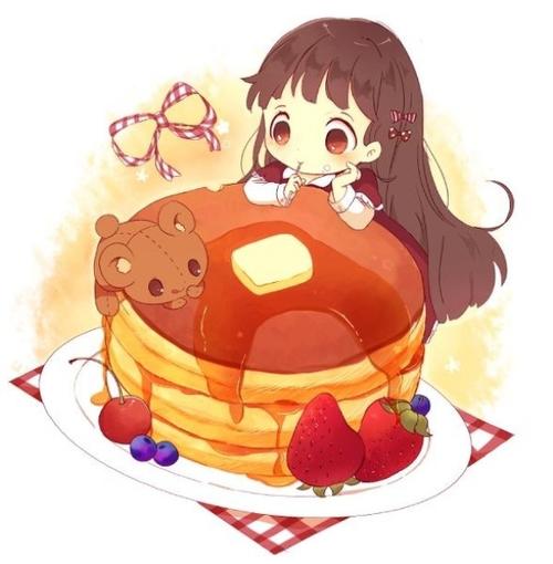 美食 插画 可爱 萌系 动漫