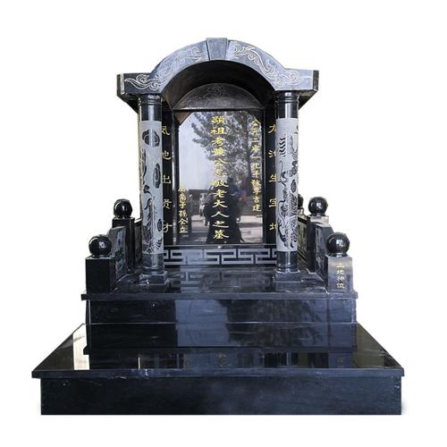 墓碑定制石雕大理石汉白玉农村土葬单人双人豪华石雕