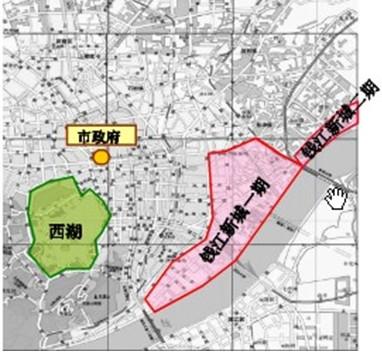 钱江新城规划图-住在杭州