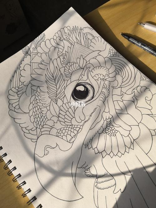 动物线描画_绘画_文化_绘画