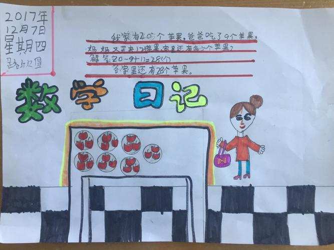二年级三班数学日记之乘法篇(手抄报)展示