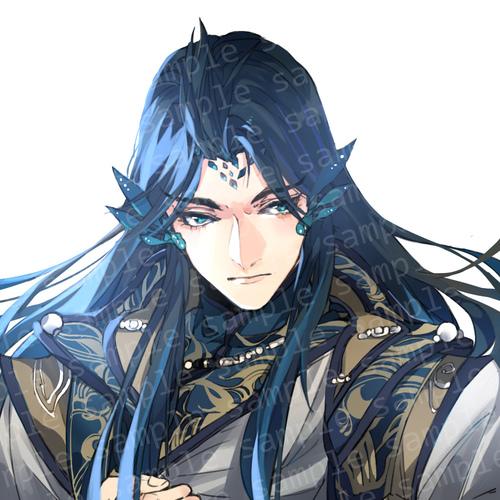 最近接的一个金光布袋戏的头像稿.