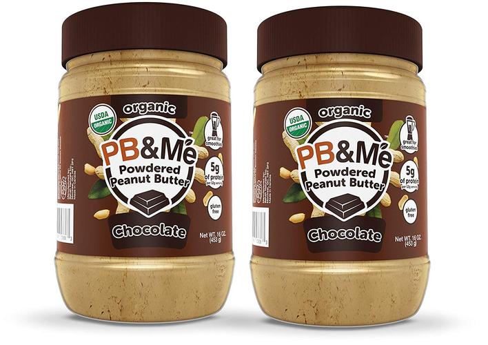 pb&me usda organic powdered peanut butter, chocolate, gluten