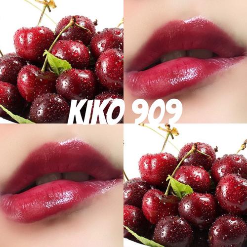 请你吃颗樱桃kiko 909樱桃红 强大气场的口红