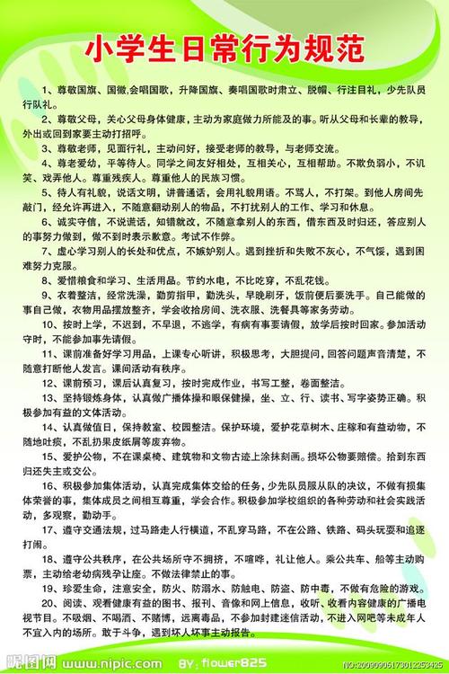 小学生日常行为规范源文件