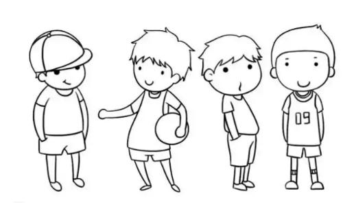 简笔画教程萌萌哒小男生人物简笔画教程一起动手画吧
