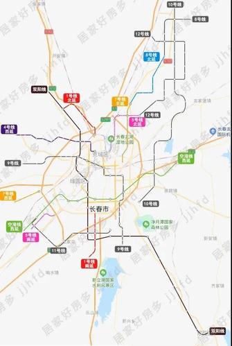 长春在建地铁规划图     :居家好房多