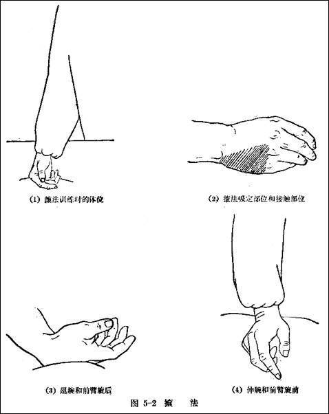 推拿常用手法——滚法