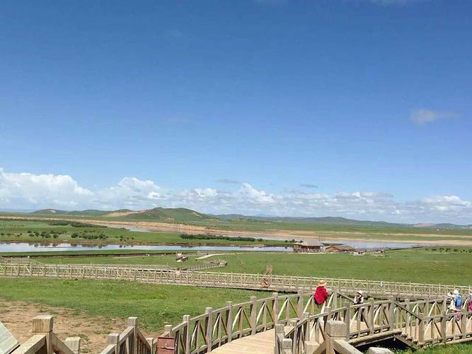 第三天五点起床,经过四个小时的行程,到达若尔盖大草原,此地海拔高度