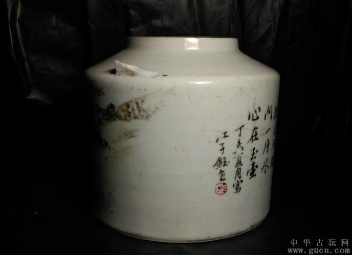 名家江子钰----浅绛人物故事壶