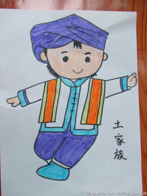 五十六个民族简笔画人物图示