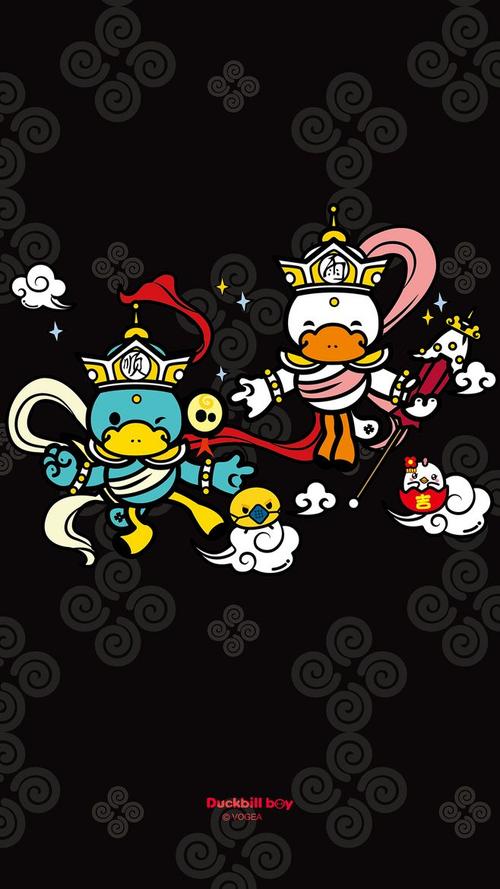 鸭嘴兽新年壁纸-风调雨顺