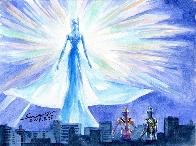 今天画的根源灭绝天使佐格(第1形态)……出自《盖亚奥特曼》第49话