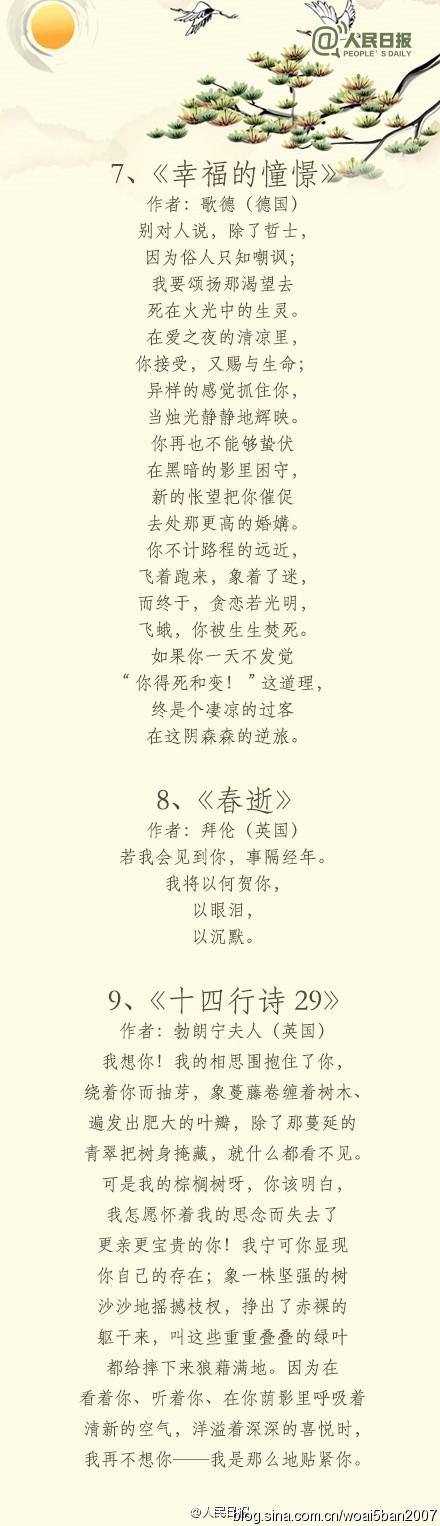 30首必读经典外国诗歌外国诗